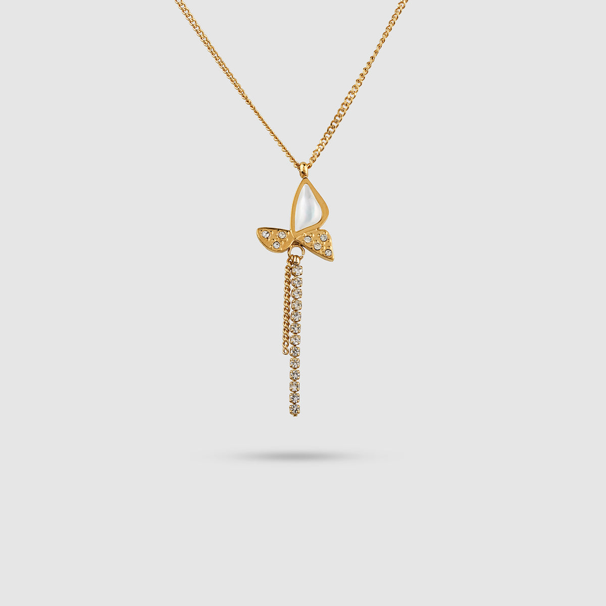 Butterfly & Bar Necklace