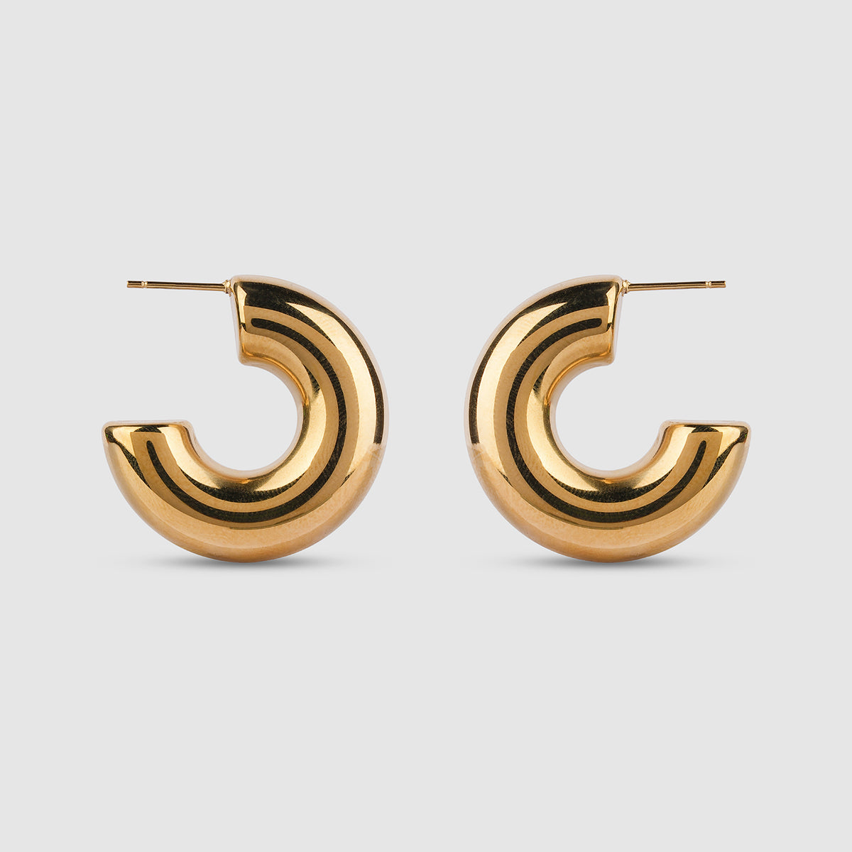 Chunky Dome Hoop Earrings