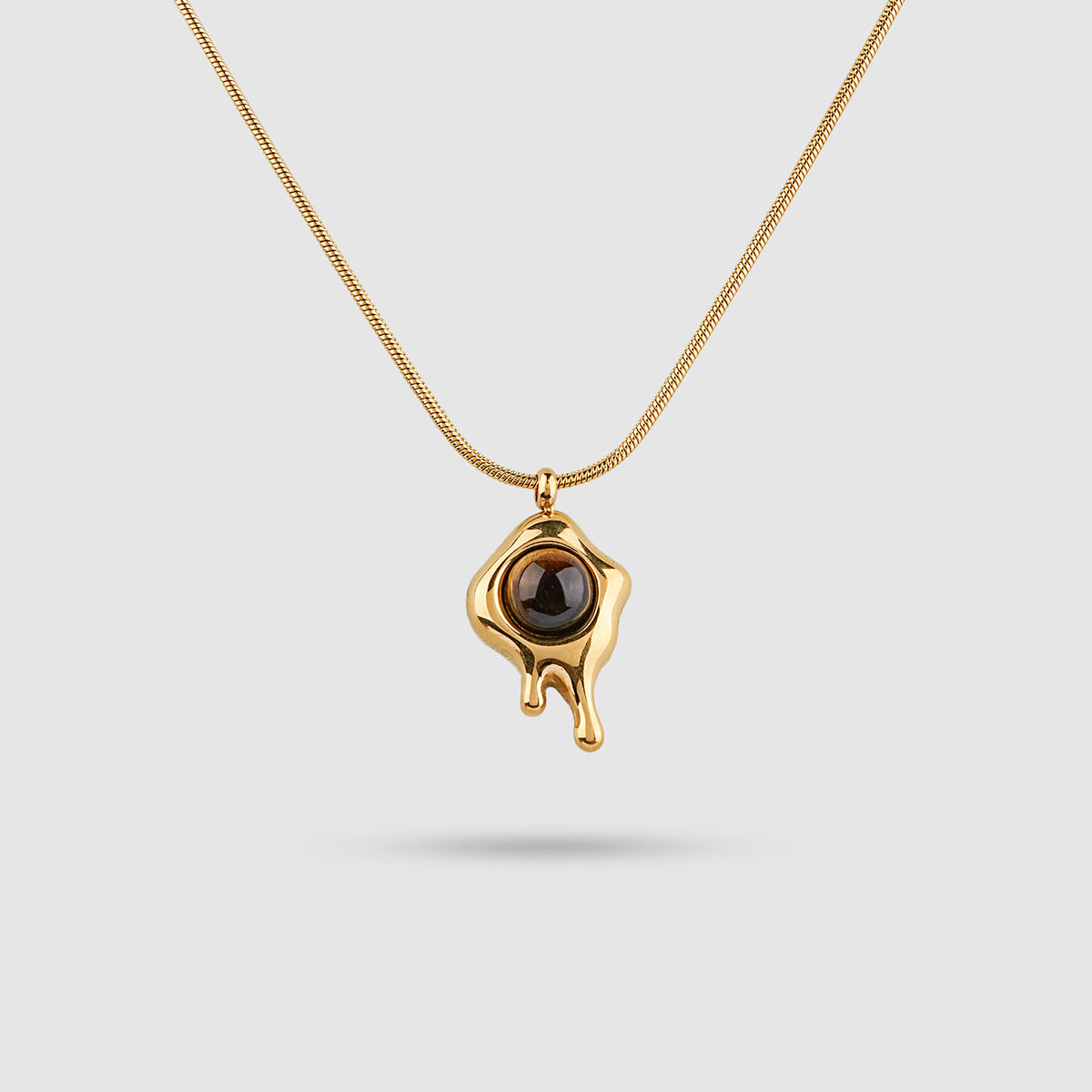 Molten Drop Stone Necklace