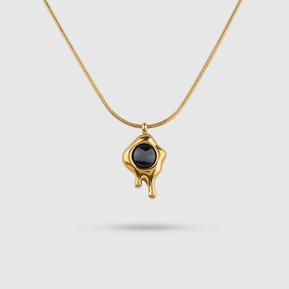 Molten Drop Stone Necklace