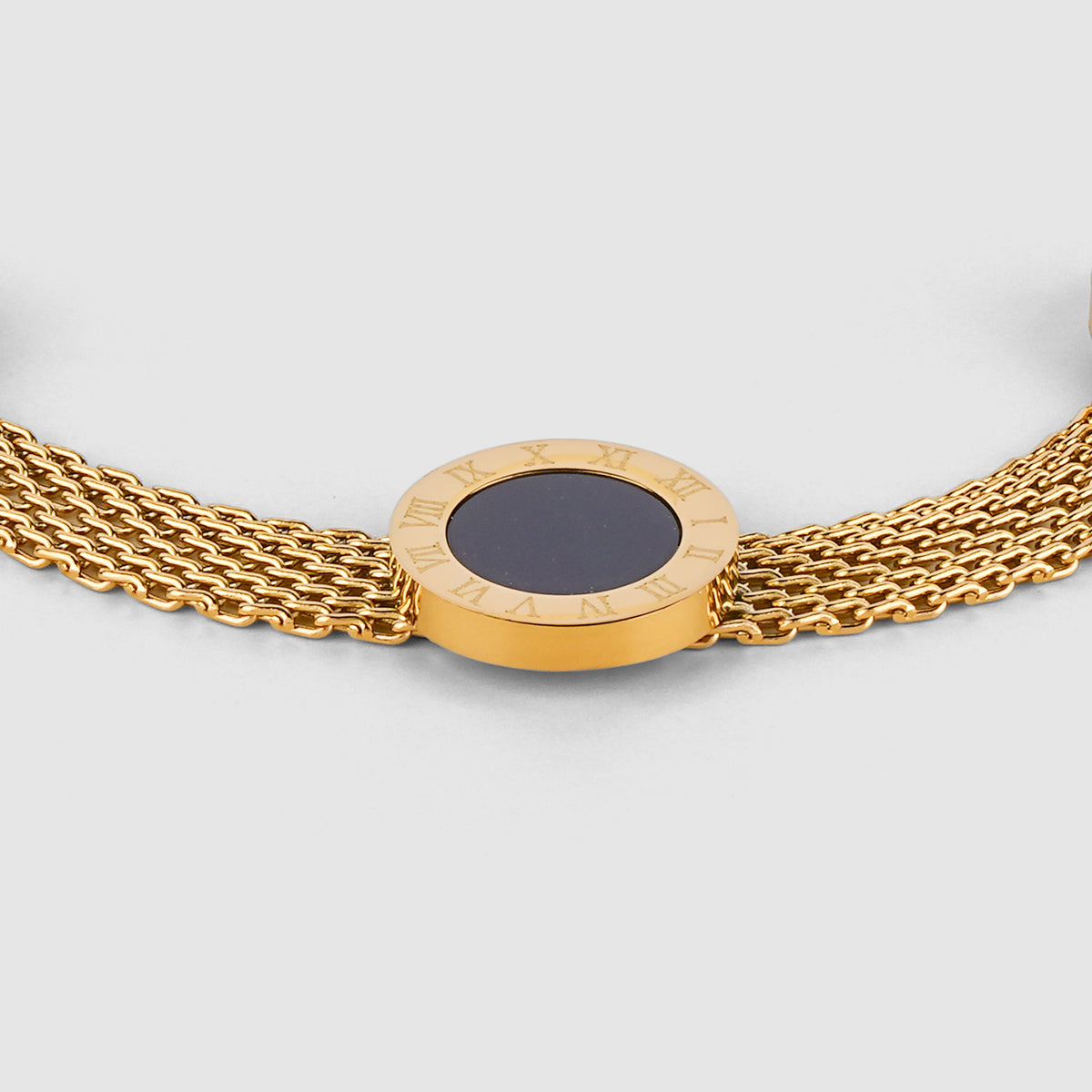 Roman Numeral Mesh Bracelet
