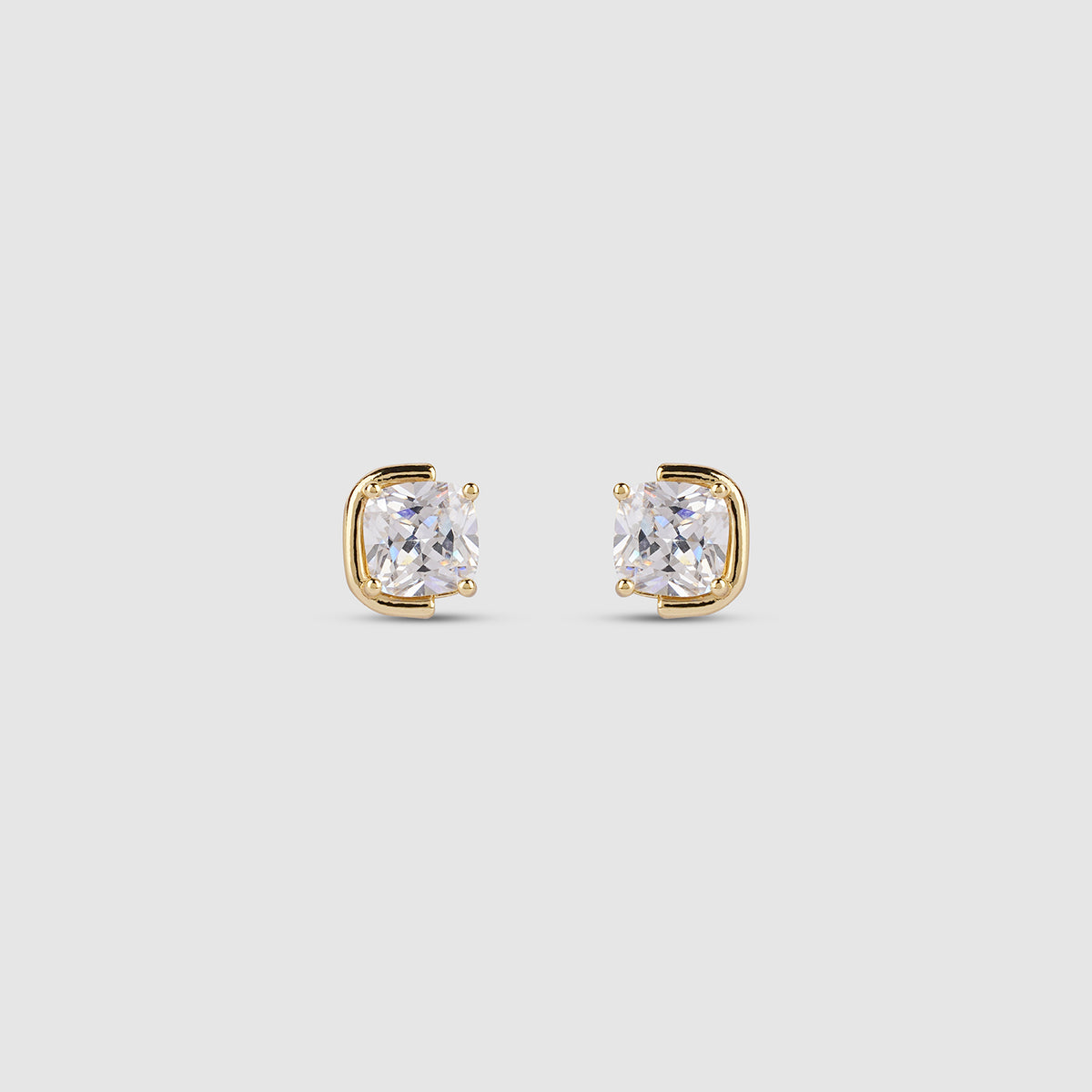 Cushion Cut Stud Earrings