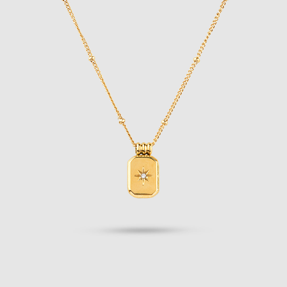 Star Tag Pendant Necklace