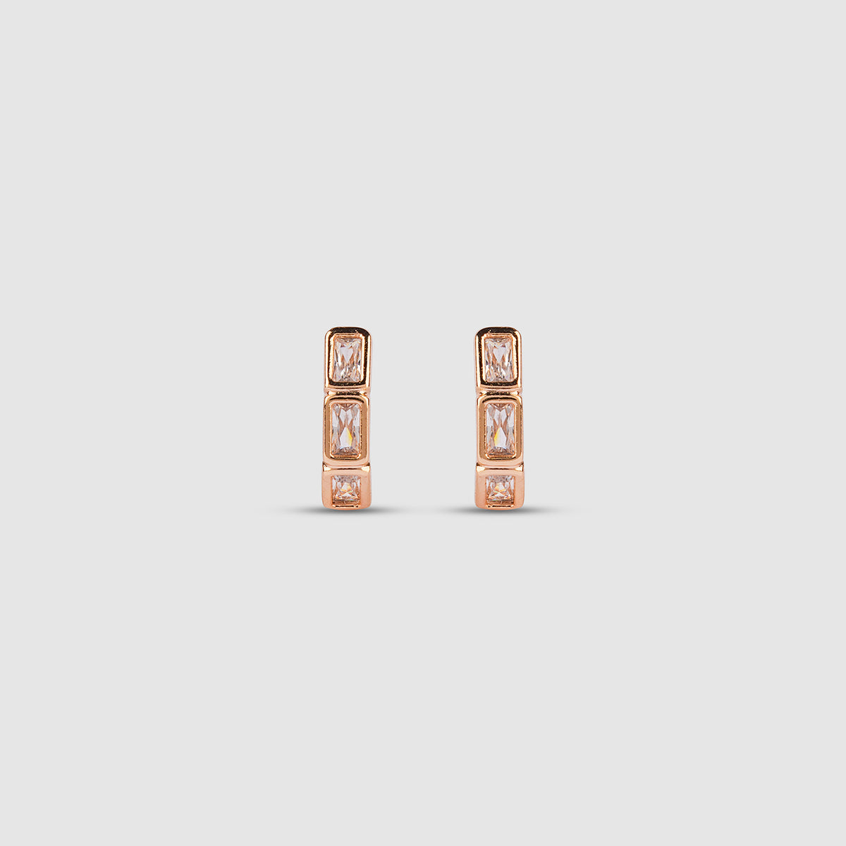 Baguette Huggie Earrings