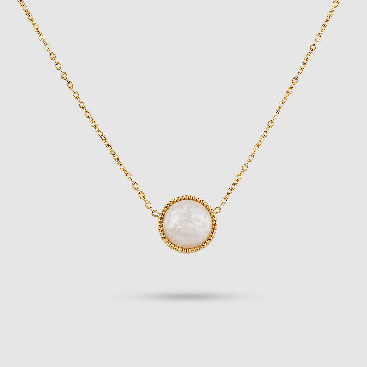 Pearl Disc Necklace