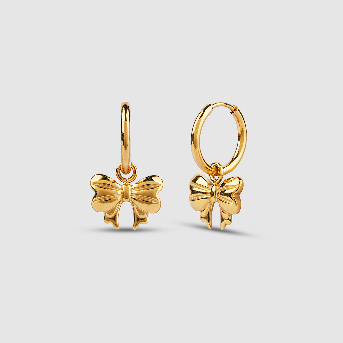 Bow Huggie Hoop Earrings