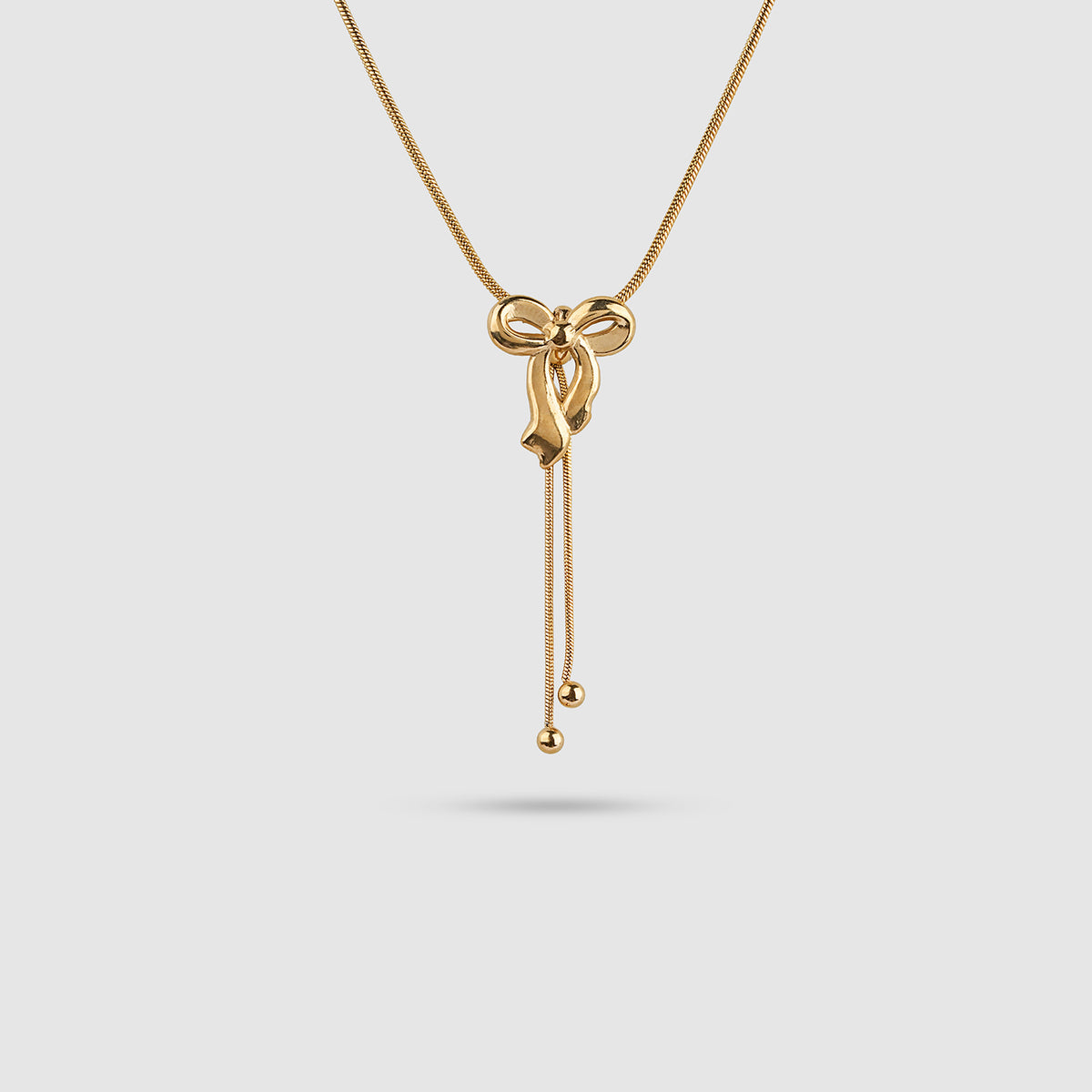 Bow Lariat Necklace