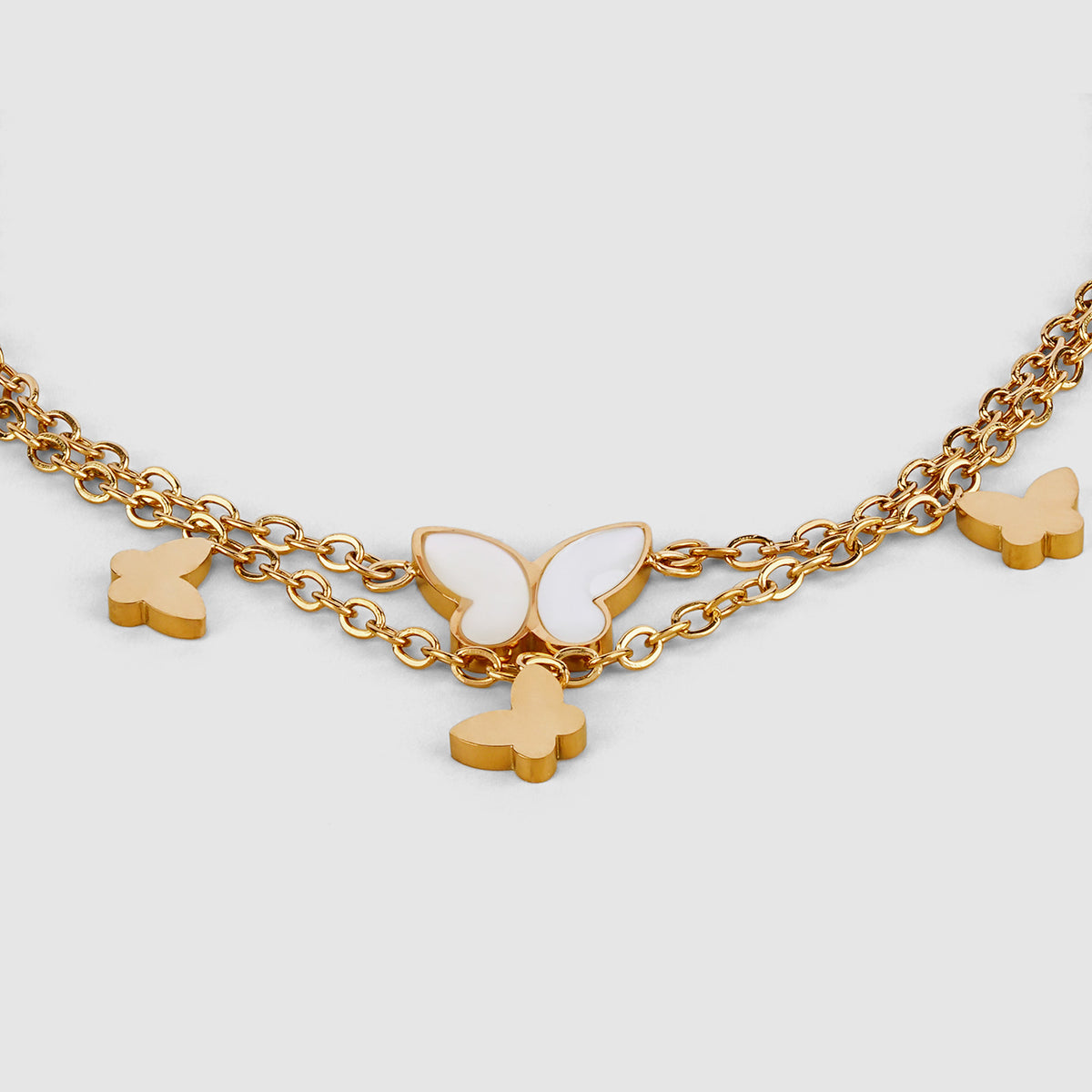 Butterfly Two Layer Bracelet