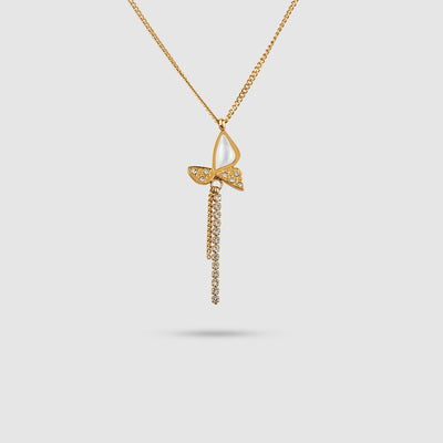 Butterfly & Bar Necklace