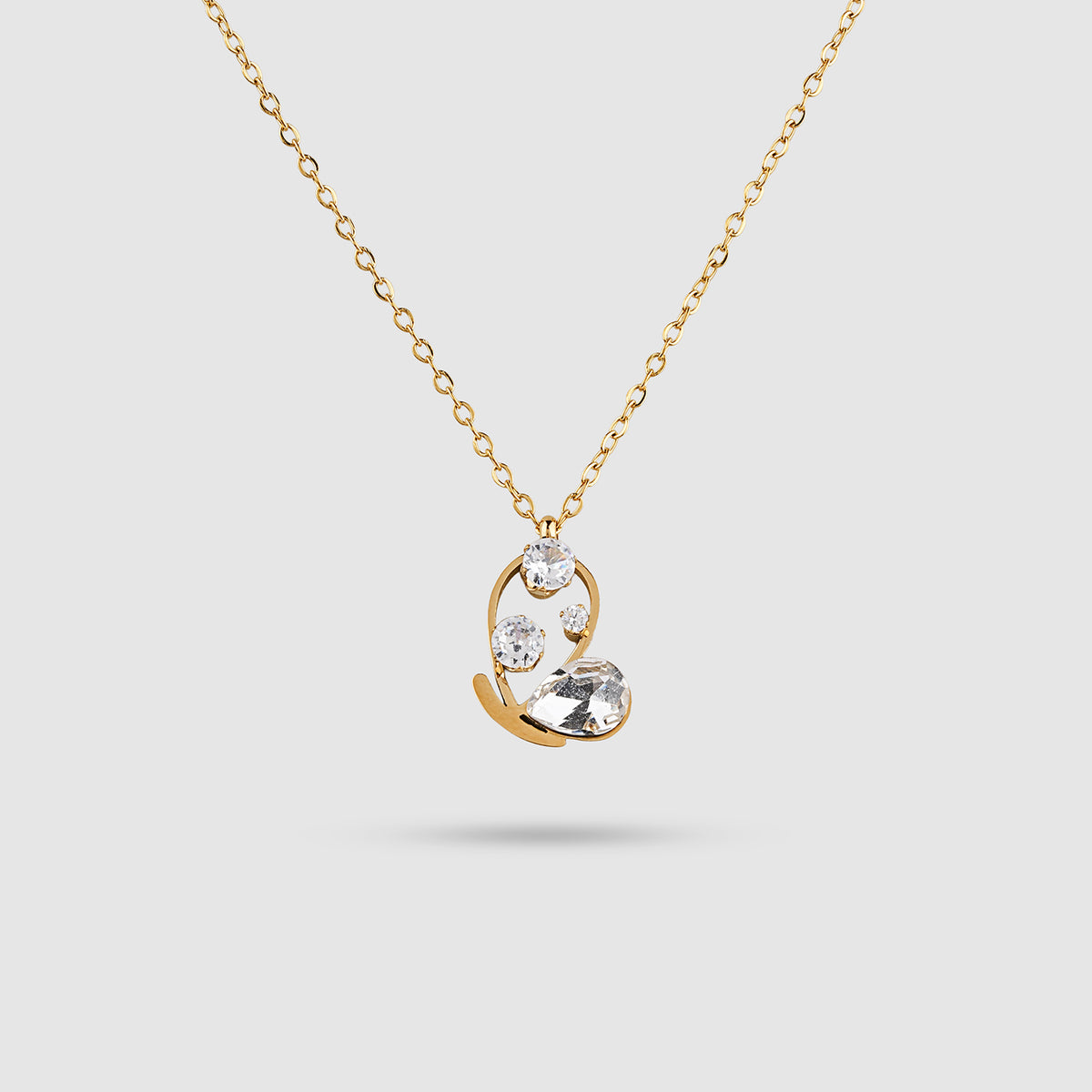 Crystal Heart Pendant Necklace
