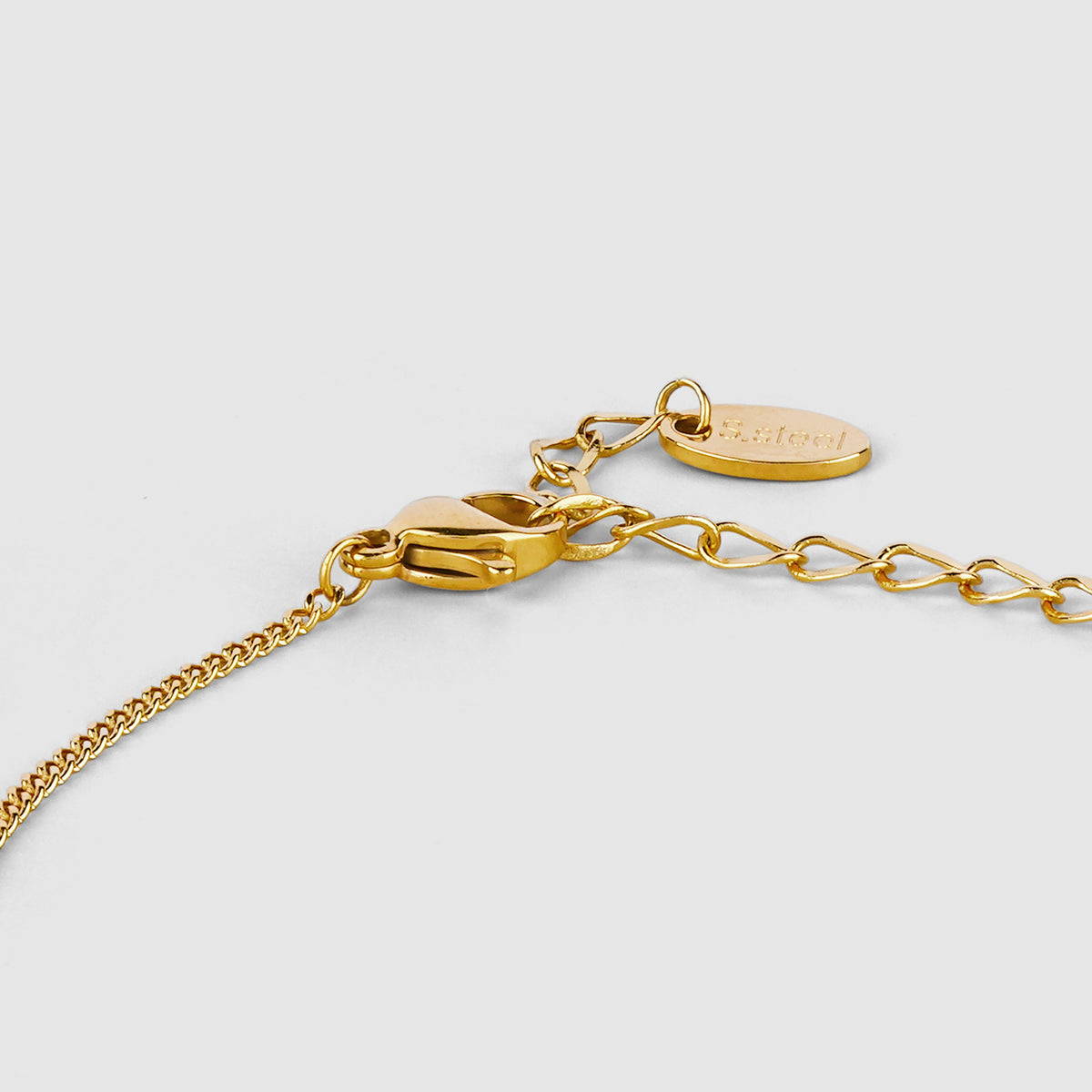 Disc & Flower Charm Bracelet