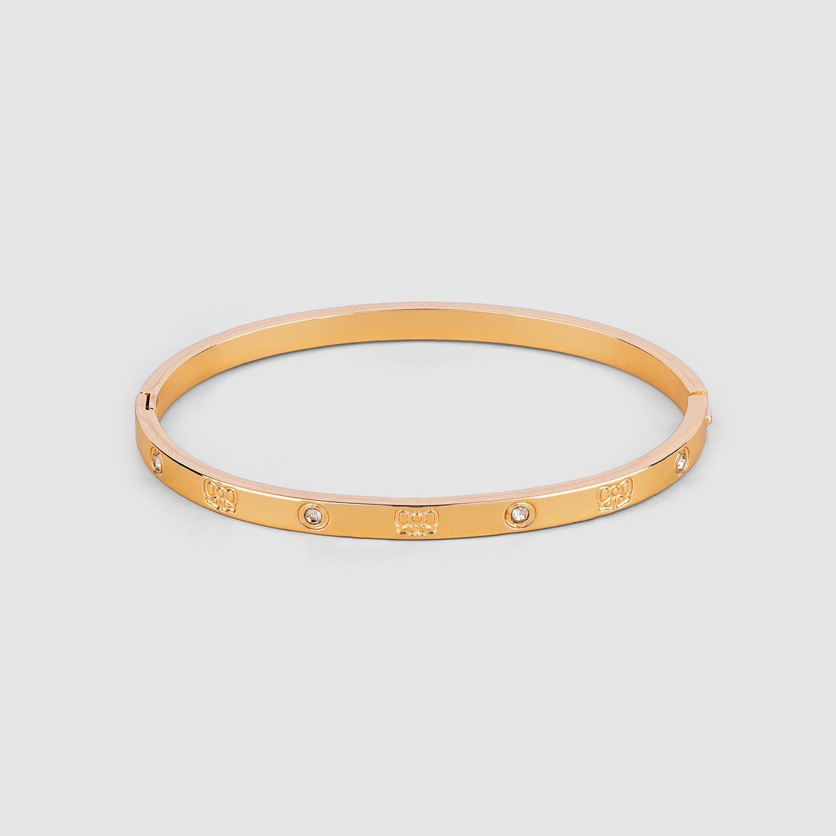 Floral Engraved Bangle