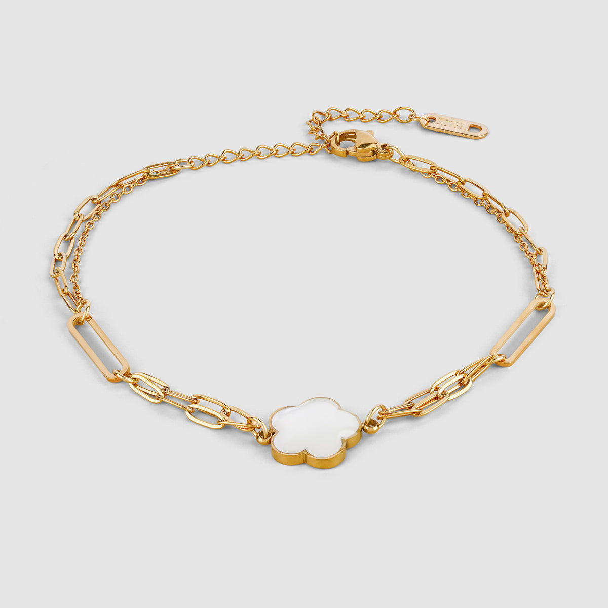 Flower Paperclip Bracelet