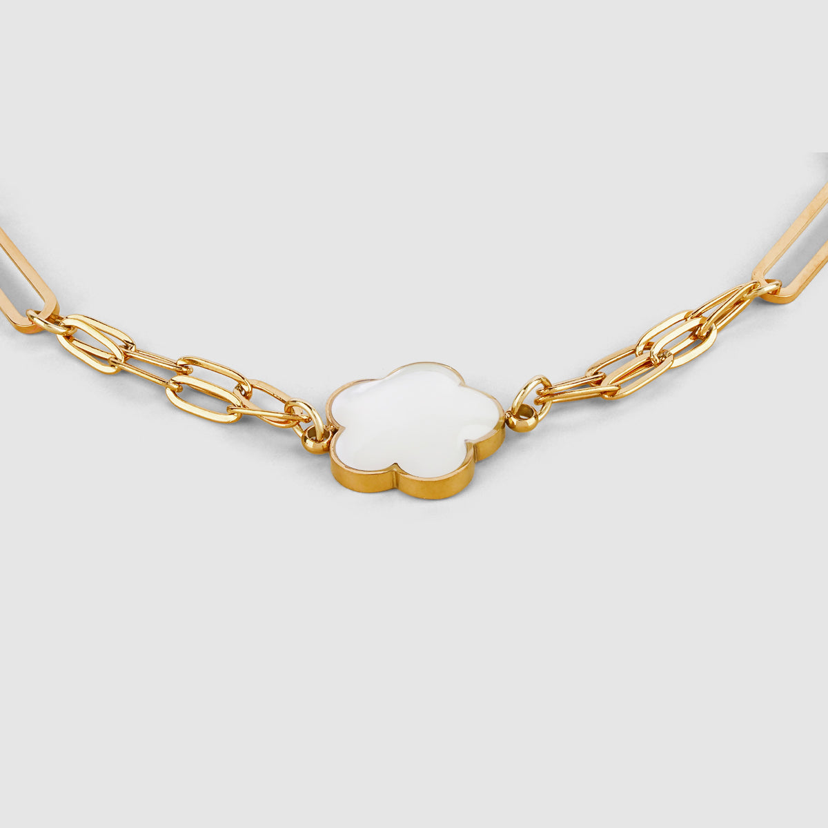 Flower Paperclip Bracelet
