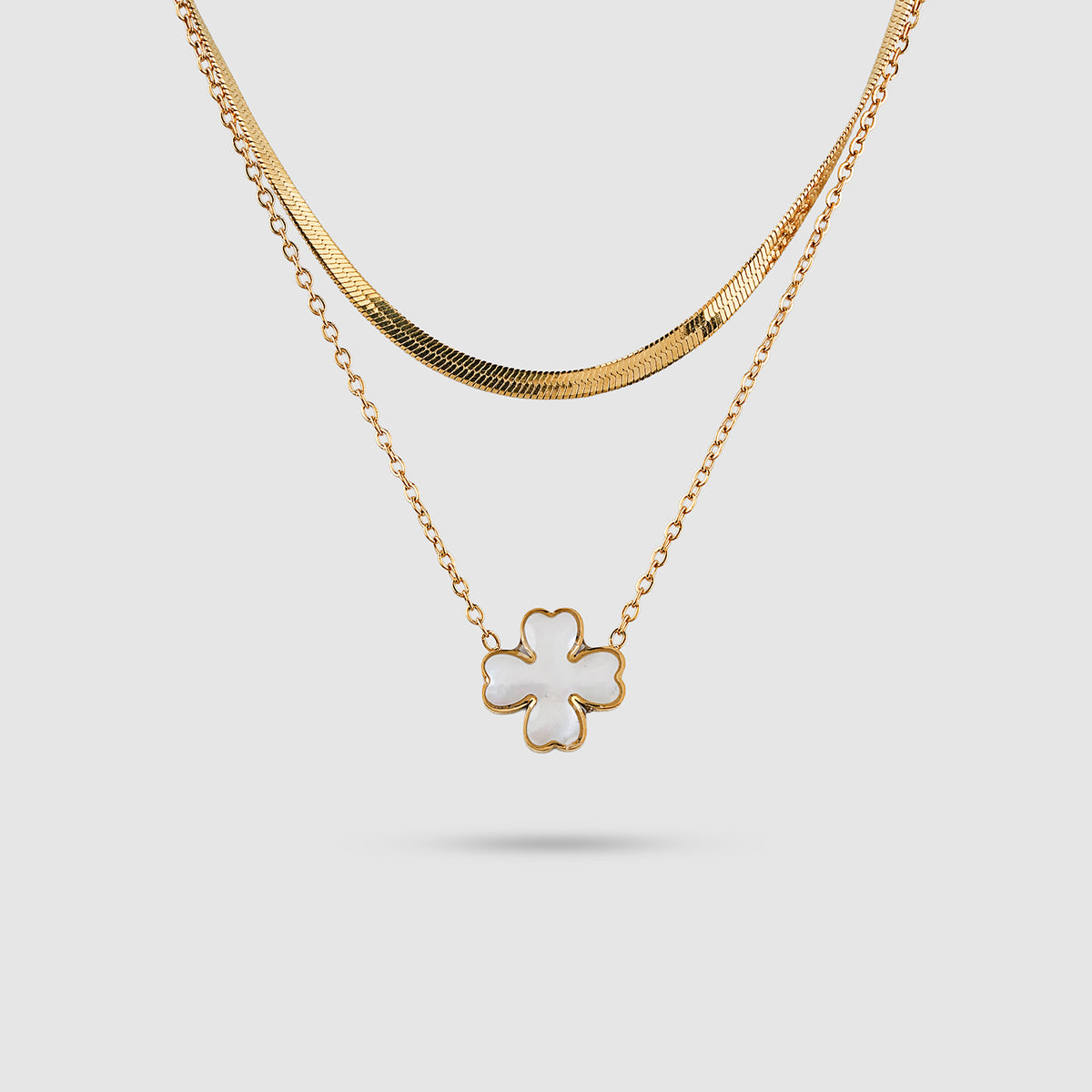 Flower Snake Chain Necklace