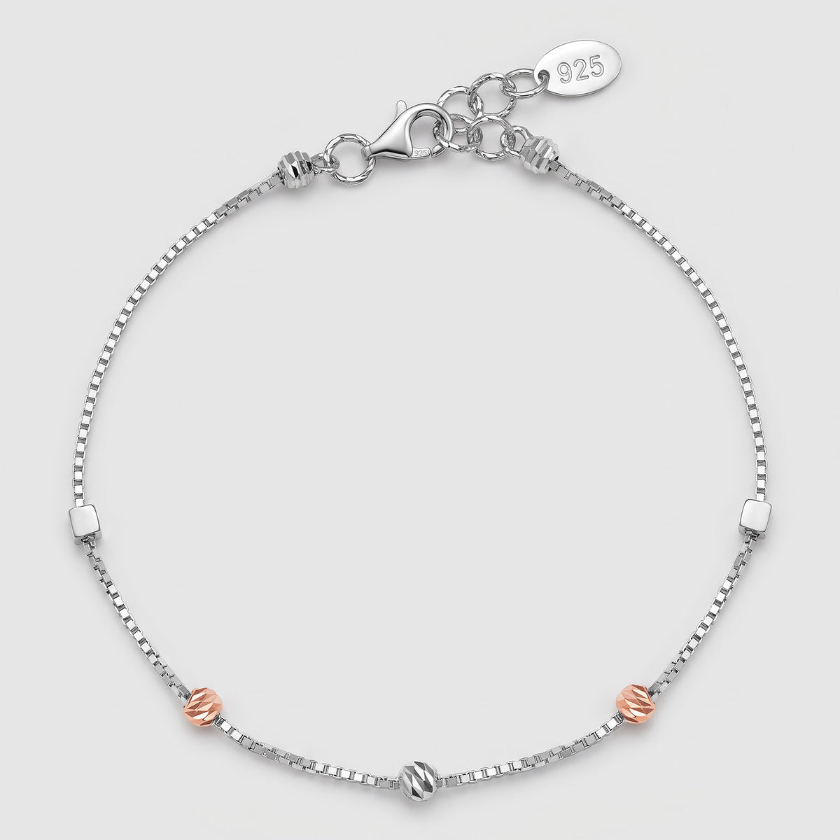 Kali 925 Silver Two-Tone Bracelet