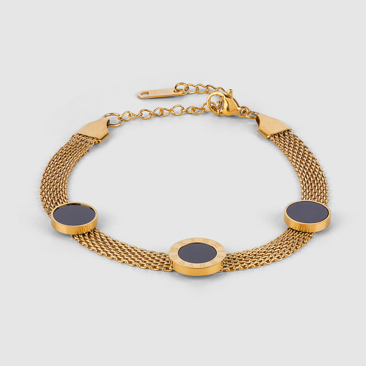 Roman Numeral Mesh Bracelet