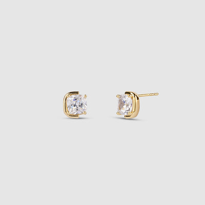 Cushion Cut Stud Earrings