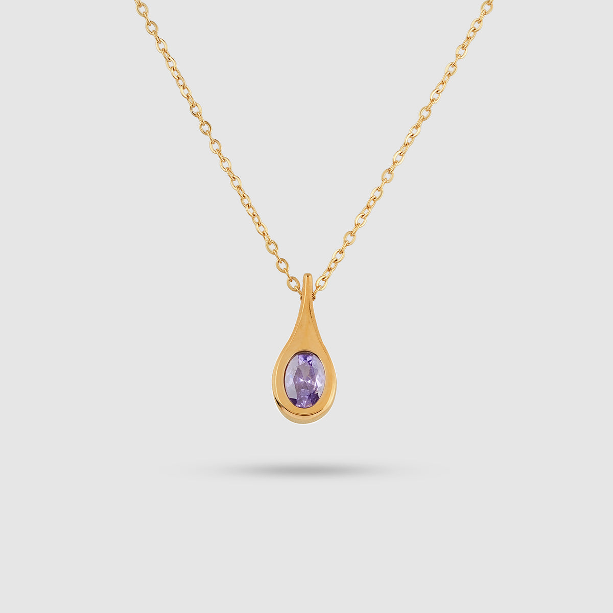 Teardrop Stone Necklace