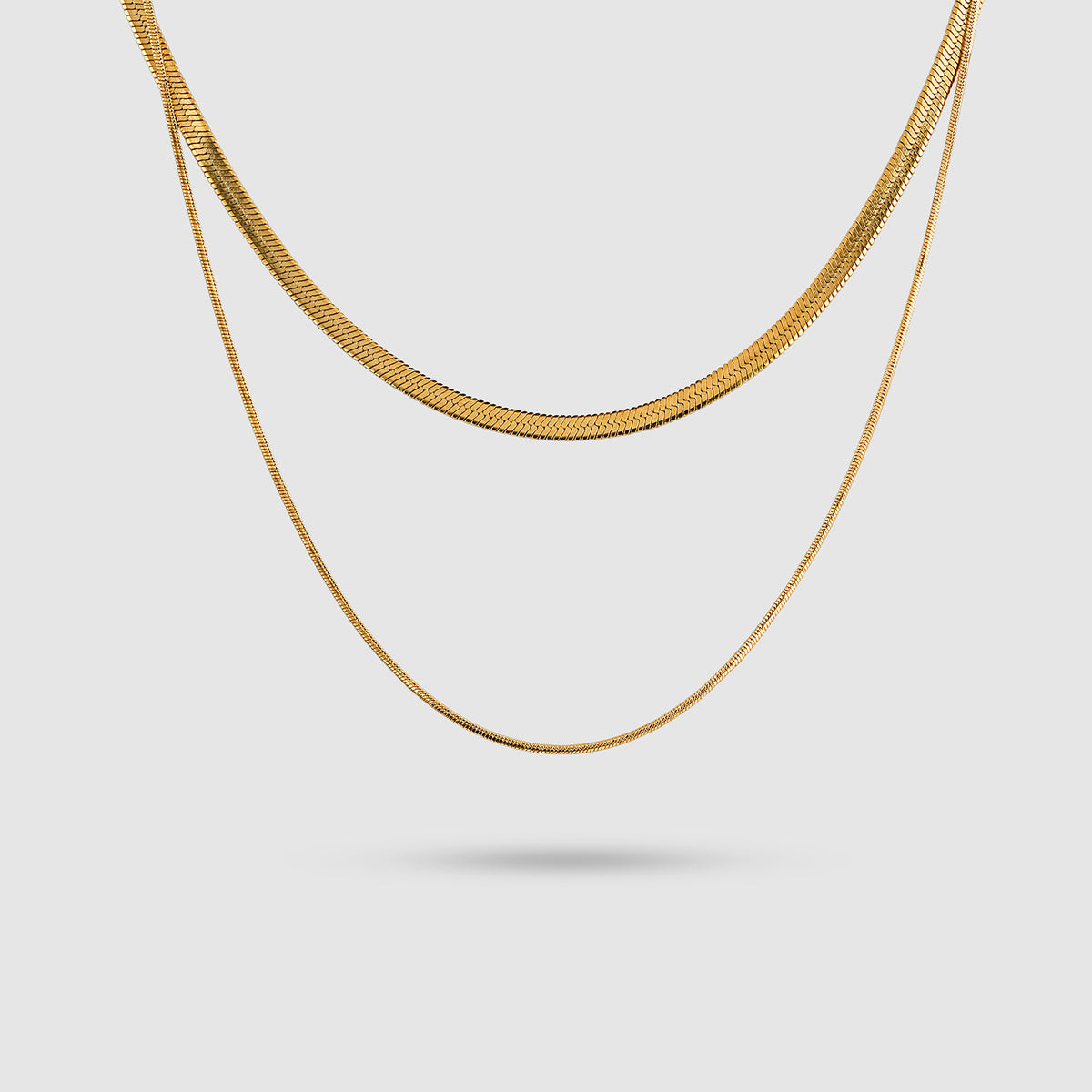 Two Layer Snake Chain Necklace