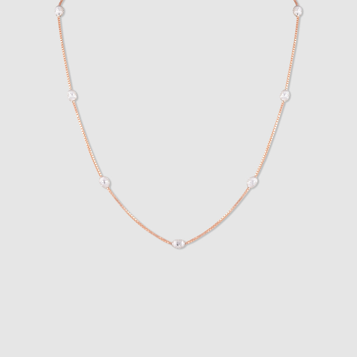 Zara Gold Plated 925 Silver Station Necklace